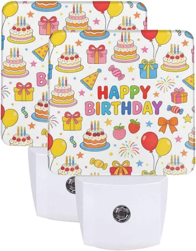 Vista 17 de Juego de 2 lámparas LED de noche enchufables para perros de Navidad, juego de 2 luces nocturnas de emergencia con sensor automático para dormitorio