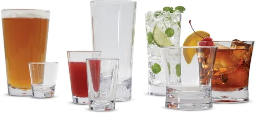 Vista 11 de Carlisle FoodService Products Alibi - Vidrio redondo transparente para restaurantes, catering, cocinas, plástico, 16 onzas, transparente