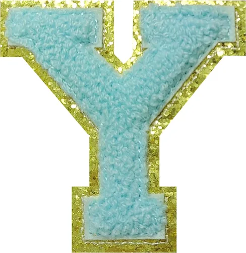 Vista 14 de 4 parches de letras de felpilla negra, parches de letras termo-adhesivas de 2.2", parches de letras de felpilla para ropa (S)