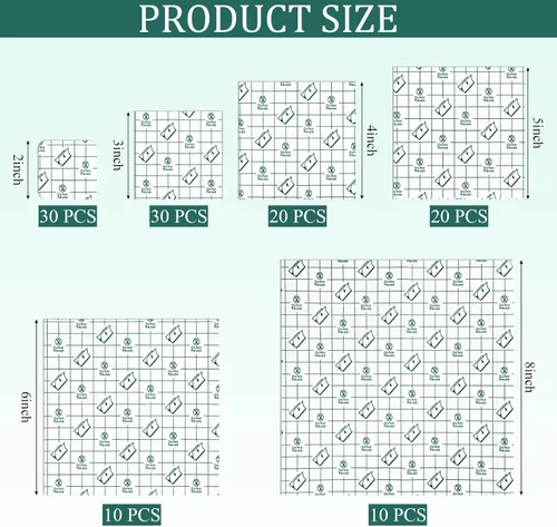 Vista 2 de Woanger 120 piezas de vendaje adhesivo elástico transparente impermeable vendaje de película transparente transparente impermeable para tatuaje
