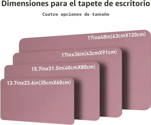 Vista 8 de Aothia Protector de Escritorio de Cuero, Alfombrilla para Ratón, Alfombrilla de Escritorio de Oficina, Secante de Escritorio de Cuero PU