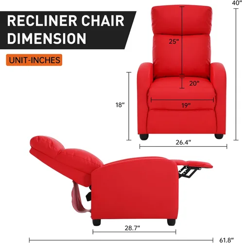 Vista 2 de Silla reclinable de masaje para sala de estar, sofá individual, silla de lectura ajustable, moderna y ergonómica reclinable, silla de club, asiento