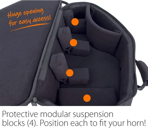 Vista 3 de Protec Bolsa de concierto para saxofón alto, serie Explorer (C237X)