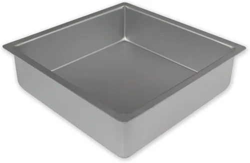 Vista 2 de PME Bandeja para hornear de aluminio profesional, cuadrada 10 x 4