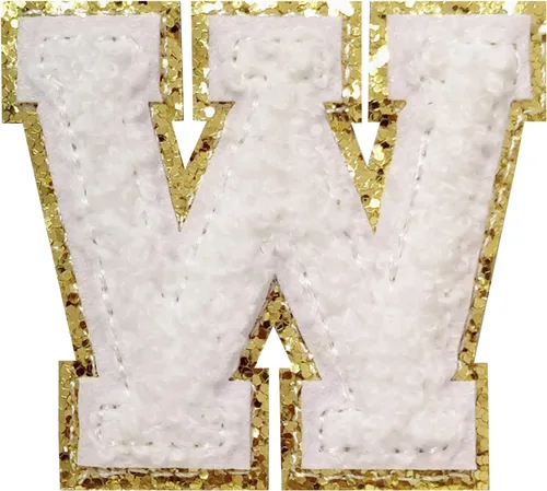 Vista 105 de 4 parches de letras de felpilla negra, parches de letras termo-adhesivas de 2.2", parches de letras de felpilla para ropa (S)