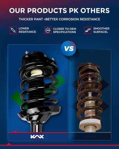Vista 4 de KAX Amortiguador de choque delantero completo 172117 172116 Reemplazo para Matrix 2003-2008, Vibe 2003-2008