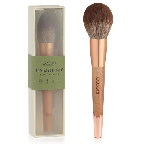 Vista 10 de Docolor 6+1 esponjas de maquillaje y brocha, esponja de belleza para mezclar base y cepillo Kabuki de parte superior plana, líquido, crema, polvo