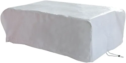 Vista 3 de Funda de aire acondicionado para caravana, protección blanca premium, 39 x 28.5 x 14 pulgadas, impermeable, resistente a los rayos UV, fácil