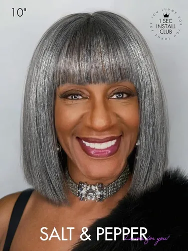 Vista 3 de Luvme Hair Ultra Confortable, de Colocación Rápida y Fácil, Corte Pixie Corto con Flequillo de 12.7 cm, con Tapa de Algodón Amistosa con la Piel
