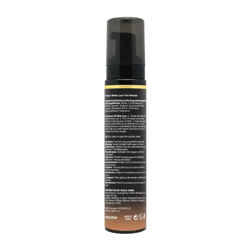 Vista 9 de Dolahair Kit de pegamento de encaje - Juego completo con mousse de tinte de encaje, instalación de peluca y spray de fusión (marrón oscuro)