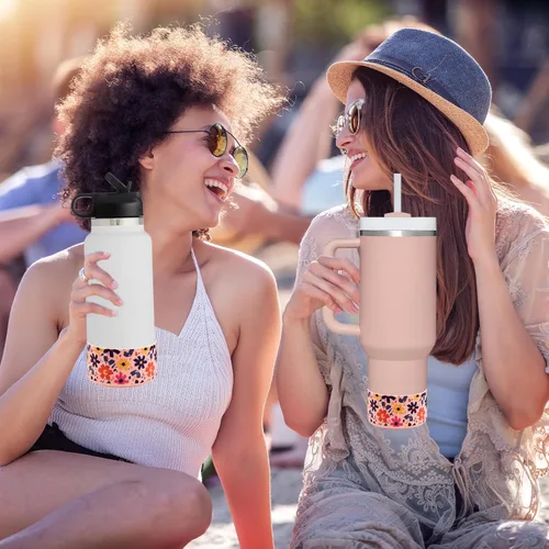 Vista 5 de HEYSKAY Protective Flask - Bota de silicona de 12 a 40 onzas para botella de agua Hydro Flask, y compatible con Stanley Tumbler, Yeti, Simple