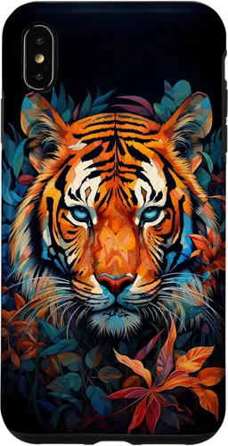 Vista 10 de Funda para iPhone 13 Acuarela Cara de Tigre Animal Salvaje Gato Grande