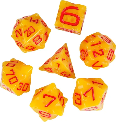 Vista 22 de DND - Juego de dados poliédricos RPG de 7 piezas para juegos de rol D&D (mezcla dorada, negro)