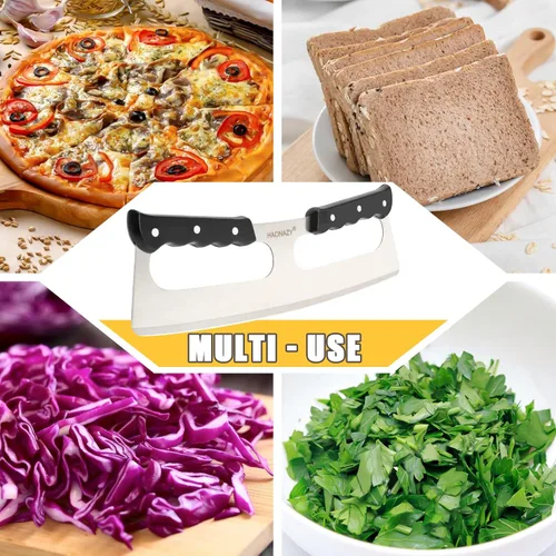 Vista 6 de Sharp - Cortador de pizza de 14 pulgadas con asas dobles y cubierta protectora, bueno para cocina y comedor