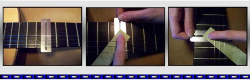 Vista 2 de Kit de pulido de trastes de guitarra Rosette - El sistema de limpieza de trastes Utimate con 4 grados de paños de pulido de calidad