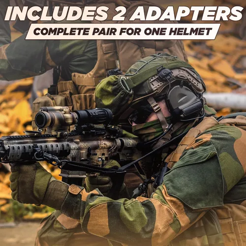 Vista 9 de Adaptador de riel ARC para auriculares tácticos – Compatible con Peltor Comtac II/III, Earmor M31/M32, Sordin – Se ajusta a cascos FAST, MICH, EXFIL