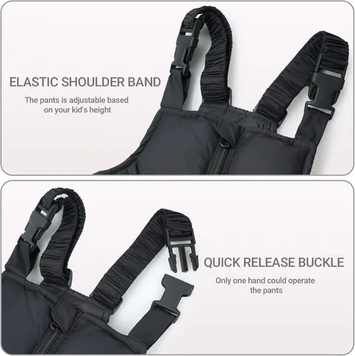 Vista 2 de Conjunto de 2 piezas de chaqueta y pantalones de nieve para niños