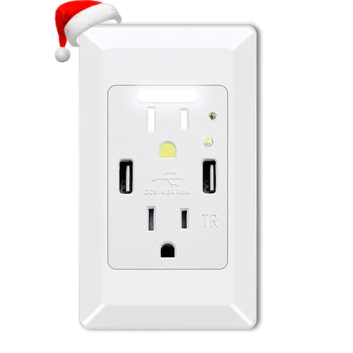 Vista 56 de Salida de receptáculo GFCI eléctrica Greencycle de 15 amperios, paquete de 5 salidas GFCI con indicador LED, resistente a la intemperie, grado