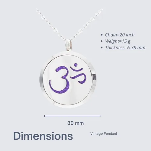 Vista 3 de Colgante vintage 5G EMFreedom - Armonización de la energía