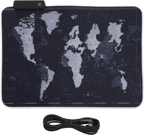 Vista 5 de cici store RGB Mouse Pad Desk Mat XXL Computer Mousepad 12 LED Backlights Cover Table Mause Gaming Mouse Pad