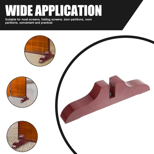 Vista 4 de Veemoon Soporte divisor de habitación plegable, pies de panel de pantalla, base de partición de pantalla, soporte de divisor de habitación, base