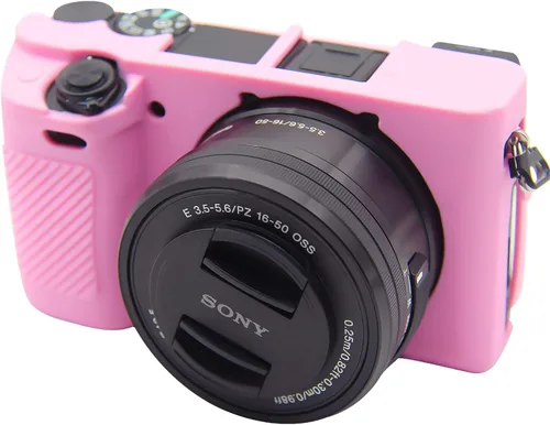 Vista 11 de Easy Hood Funda para cámara digital Sony Alpha A6100 A6300 A6400 ILCE-6100 ILCE-6300 ILCE-6400, carcasa de silicona suave antiarañazos, cubierta