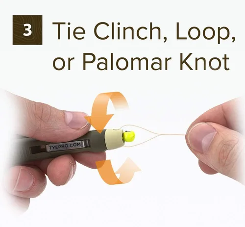 Vista 5 de Fly & Ice Nudo Atado Herramienta de Pesca/Empuñadura, Línea de Hilo, Nudo de Corbata, Clip