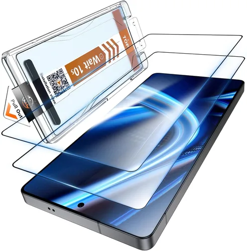 Vista 8 de LK Paquete de 2 protectores de pantalla para Samsung Galaxy S25 FE, desbloqueo de huellas dactilares, 0 burbujas [eliminación automática de polvo]