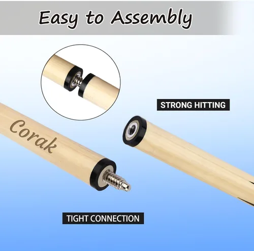 Vista 4 de Taco de billar personalizado personalizado con nombre grabado
