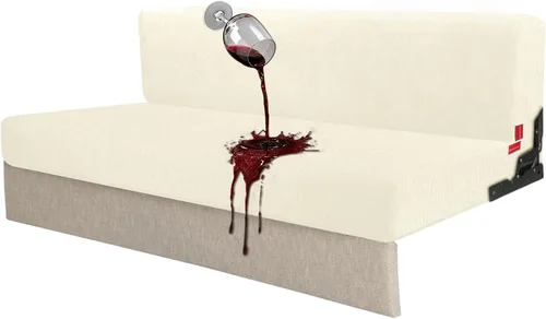 Vista 110 de Fundas de cojín 100 % impermeables para caravana, tela elástica, repuesto para asiento de cámper, funda de sofá lavable diseñada para banco de auto