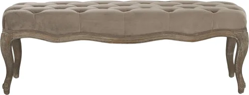 Vista 11 de Safavieh Mercer Collection Randy Banco de lino beige