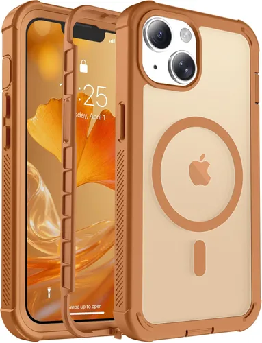 Vista 20 de jaroco - Funda magnética compatible con MagSafe para iPhone 11 de 6.1 pulgadas; protección de grado militar contra caídas, de doble capa, Blanco