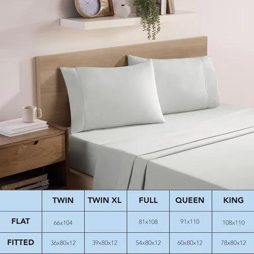 Vista 6 de Arkwright - Sábanas encimeras a granel de tamaño individual, paquete de 6 unidades, sábana superior hipoalergénica de microfibra cepillada suave