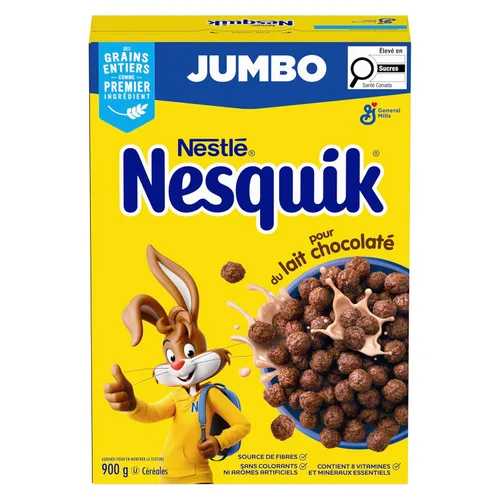 Vista 7 de Nesquik Chocolate Cereal Jumbo, 31.75 oz/32 onzas, (importado de Canadá)