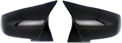 Fundas para Espejos de Puerta, Fundas de Reemplazo para Espejos Laterales Compatibles con BMW F20 F21 F87 M2 F23 F30 F36 X1 E84 -Estilo M (Negro M