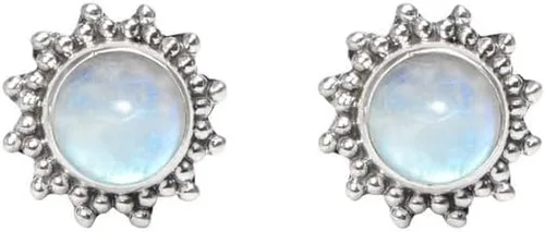 Vista 2 de Aretes tipo dormilona hechos a mano de plata de ley 925 para mujeres y niñas, regalos de Navidad