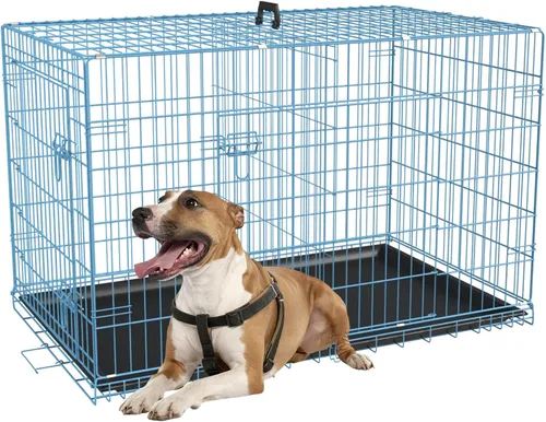 Vista 30 de FDW Jaula para perros pequeños, de 18 pulgadas, plegable, de alambre de metal, para mascotas, una sola puerta con panel divisor, para interiores