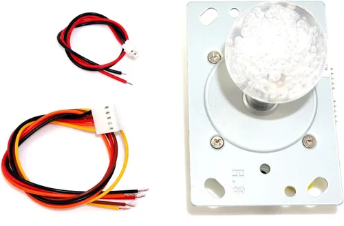 Vista 2 de Joystick LED Illluminated de 2-4-8 vías con tapa de bola LED blanca