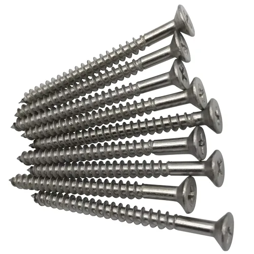 Vista 14 de 5 tornillos de 1.969 in, cabeza plana, Phillips Drive, autoperforantes, tornillos de madera para paneles de yeso de acero inoxidable 304, 50