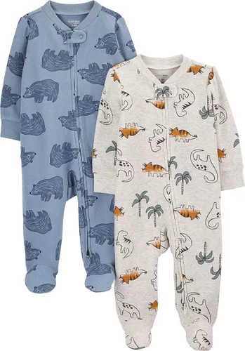 Simple Joys by Carter's Paquete de 2 unidades con cremallera térmica de 2 vías para bebés y niños