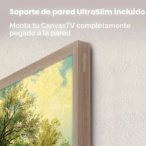 Vista 8 de Hisense Serie S7N CanvasTV de 55 pulgadas QLED 4K Dolby Vision HDR Google Smart TV (55S7N) - 144Hz, modo artístico, panel antirreflejos, pantalla