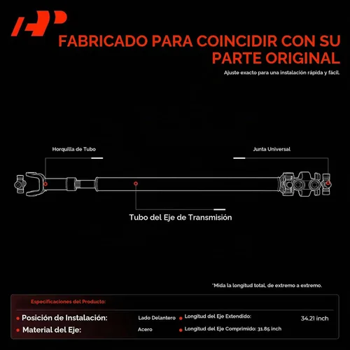 Vista 3 de A-Premium Eje de transmisión delantero Eje de propulsión compatible con Dodge Ram 2500 3500 2003-2013 Pickup - [Auto-Trans, 4WD], Reemplaza#