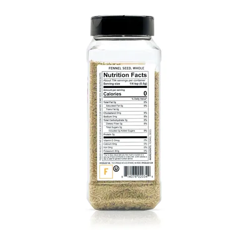 Vista 2 de Spiceology Semilla de hinojo entera – Especias dulces con sabor a anís para salchichas, curry, salsa de tomate y frotaciones secas – Tostadas, moler