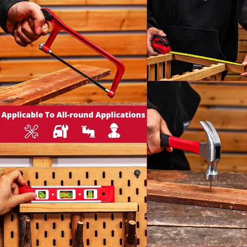 Vista 7 de DEKOPRO - Juego de herramientas: Juego de herramientas para el hogar de 228 piezas, juego de herramientas de reparación básica para el hogar viene