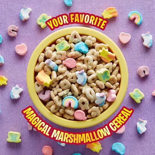 Vista 3 de Copa de cereales de Lucky Charms sin gluten para desayuno. Paquete de 12 unidades. Contenido 1.7 oz.
