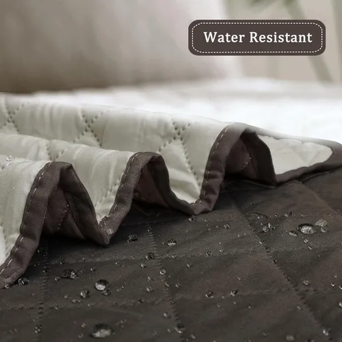 Vista 458 de Easy-Going - Funda reversible para sofá reclinable, resistente al agua, protector de muebles con correas elásticas, para mascotas y niños