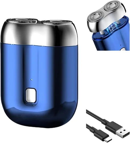 Mini afeitadora eléctrica de doble cabeza, nuevo modelo 2026, afeitadora de doble cabeza, portátil, afeitadora eléctrica de doble cabeza, lavable,