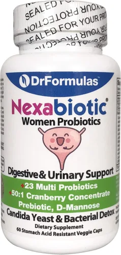 DrFormulas Probióticos para mujeres | Probiótico Nexabiótico para apoyar el embarazo, mamá y bebé mejor utilizado con vitaminas prenatales y