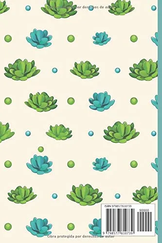 Vista 2 de Cuaderno para apuntes La felicidad es suculenta (Spanish Edition)