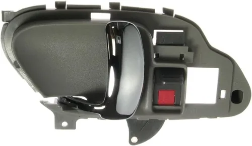 Vista 16 de TRQ Manija de puerta interior delantera izquierda cromada y negra para el lado del conductor compatible con Ford F-150 2012-2014